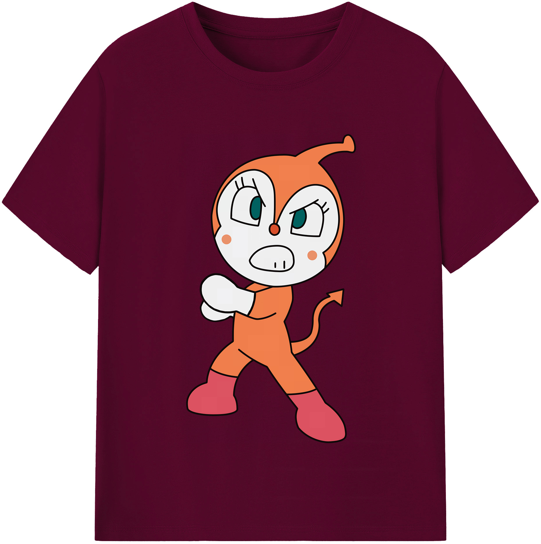 （画像用） アンパンマン Anpanman レディースカジュアルプリントTシャツ（綿100％）